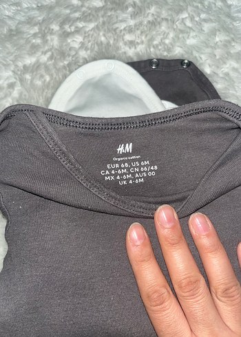 Uzun Kollu Gri Erkek Bebek Body - Görsel 4