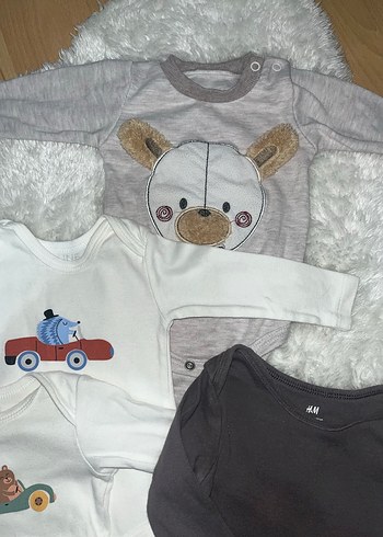 Uzun Kollu Gri Erkek Bebek Body - Görsel 2