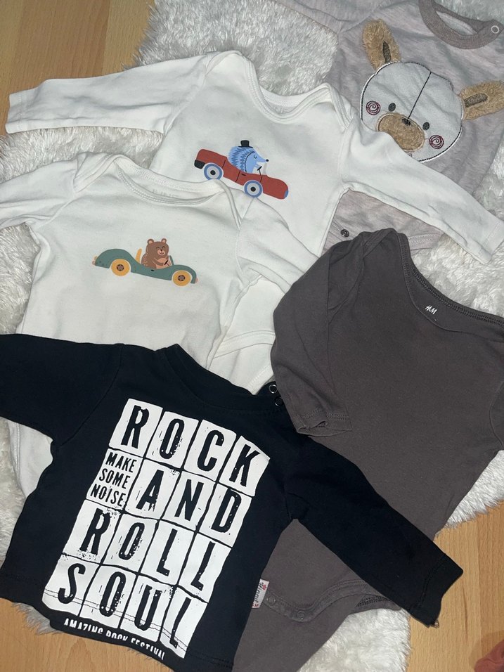 Uzun Kollu Gri Erkek Bebek Body - Görsel 3