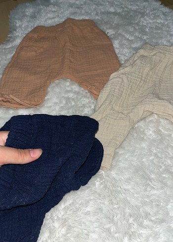 Örgü Detaylı Erkek Çocuk Keten Pantolon - Görsel 2