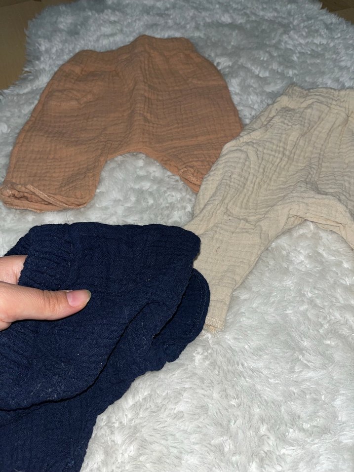 Örgü Detaylı Erkek Çocuk Keten Pantolon - Görsel 2