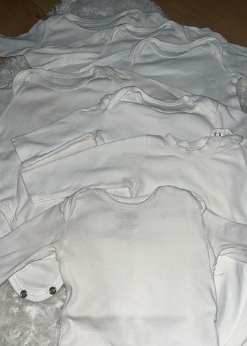 Beyaz Uzun Kollu Bebek Body - Görsel 2