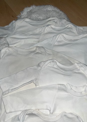 Beyaz Uzun Kollu Bebek Body - Görsel 3