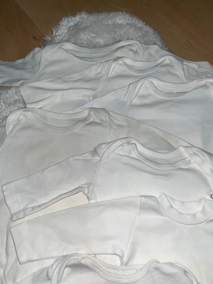 Beyaz Uzun Kollu Bebek Body - Görsel 3