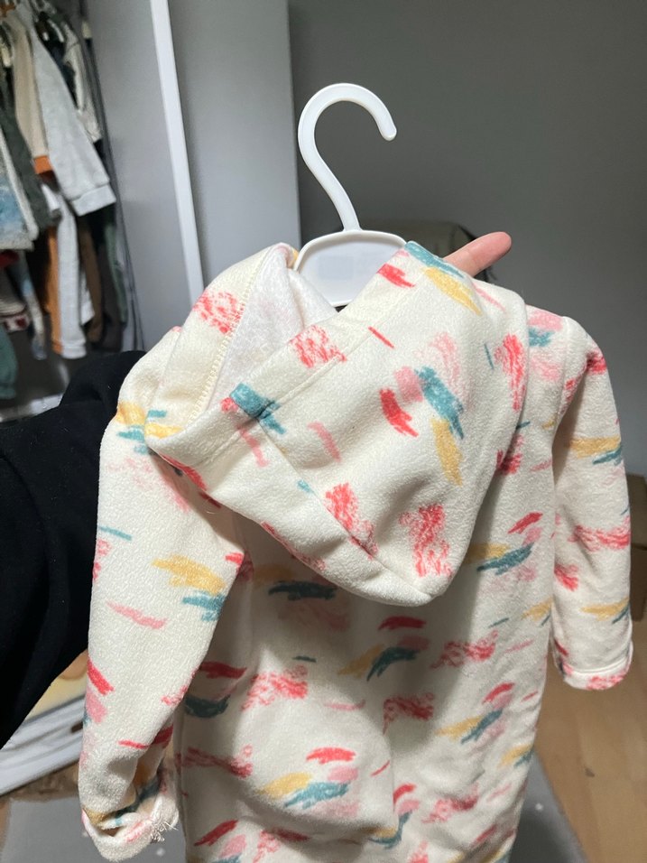 Pastel Renkli Örgü Kız Bebek Tulum - Görsel 3