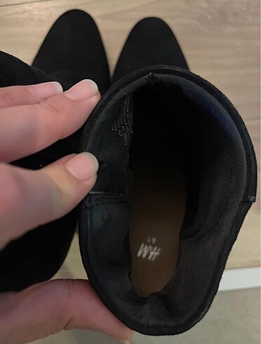 41 Beden siyah Renk H&M Siyah Süet Bot