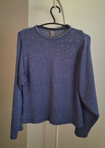 American Vintage Rahat Ve Sik Mavi Triko Kazak