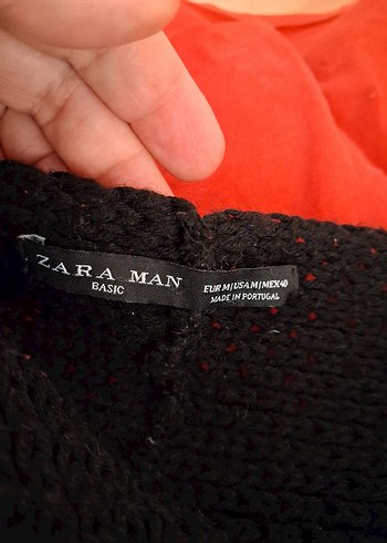 Zara Man Siyah Kalin Orgu Atki Boyunluk