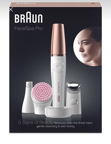 Braun face spa pro 12 şarjlı yüz epilatörü ve cilt bakım seti
