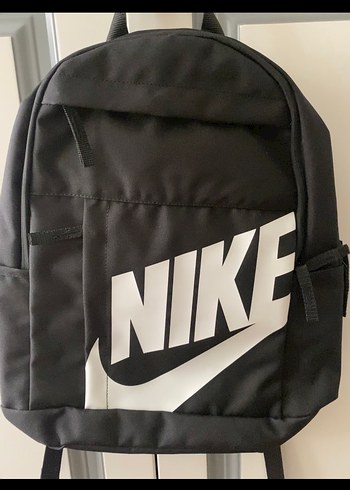 Nike Siyah Sloganli Spor Sirt Cantasi