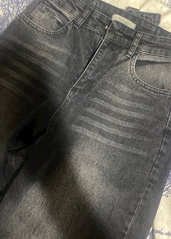 Trendyol & Milla Koyu Gri Yikamali Denim Jean