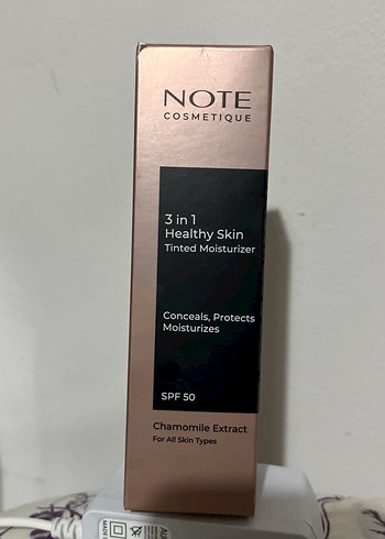 Note 3in1 Sağlıklı Cilt Tonlu Nemlendirici SPF50 - Görsel 2