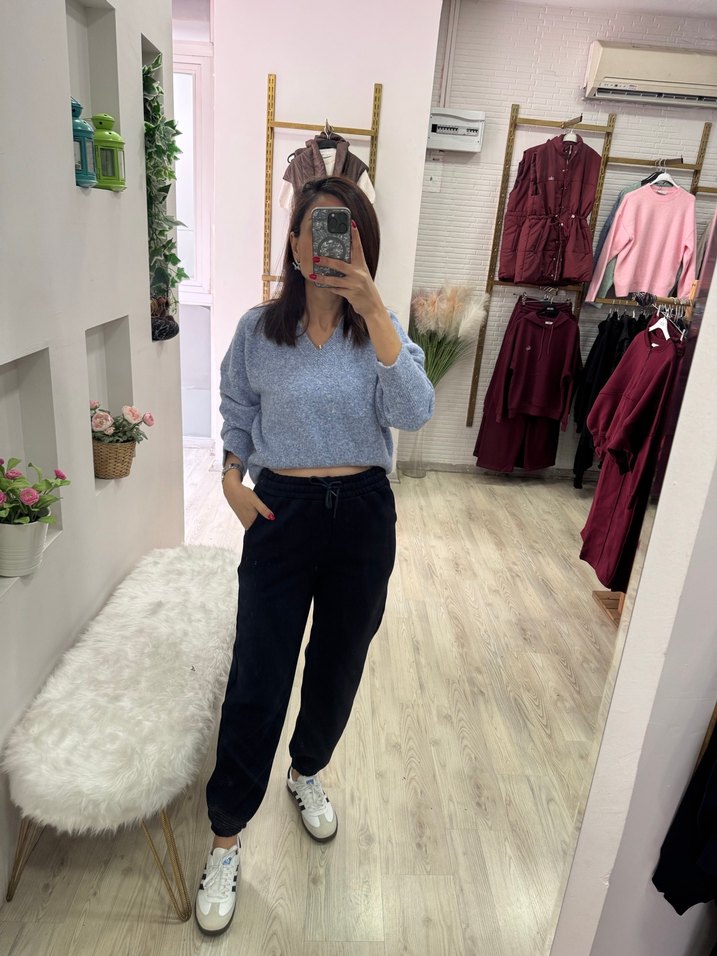 Dilvin v yaka Yumoş triko - Görsel 4