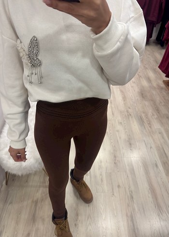 Kahverengi çelik korse  Tayt - Görsel 6