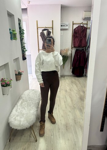 Kahverengi çelik korse  Tayt - Görsel 7