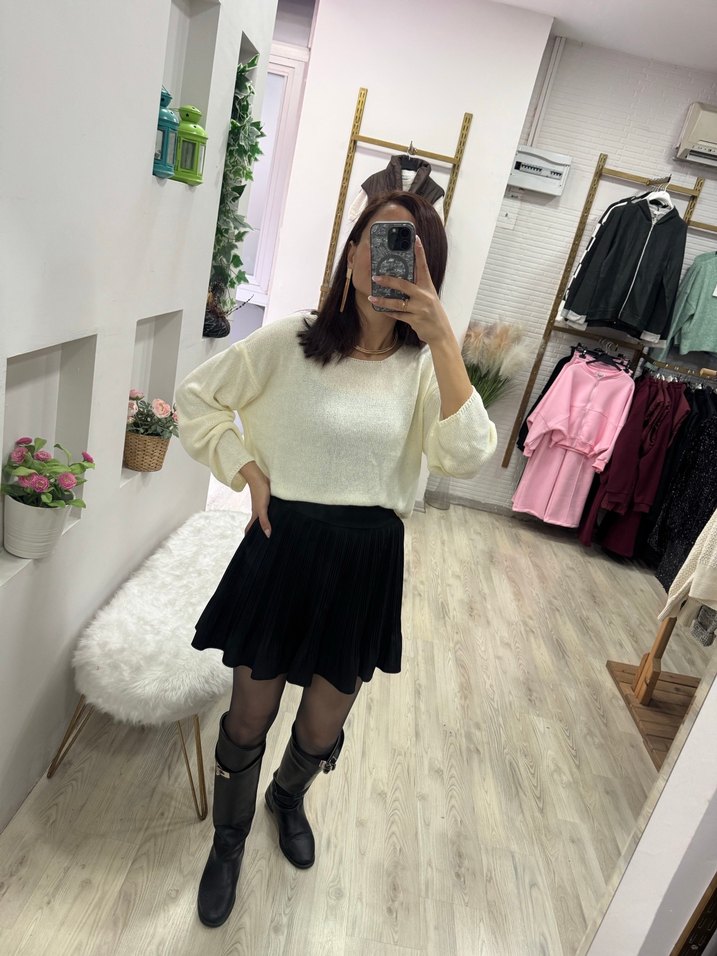 Dilvin salaş bej merserize - Görsel 2