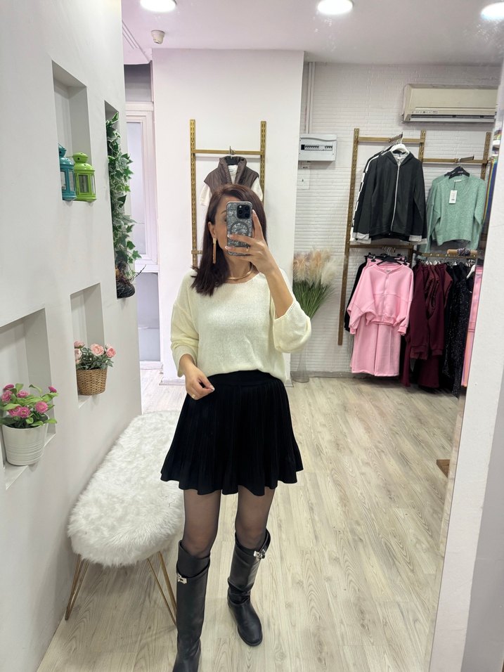 Dilvin salaş bej merserize - Görsel 4