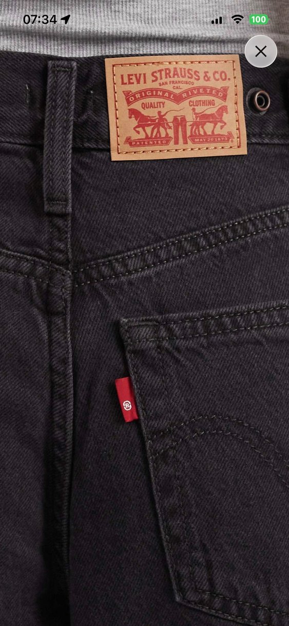 Yüksek Bel Siyah Denim Pantolon  Rahat ve Şık! — görsel 3/4
