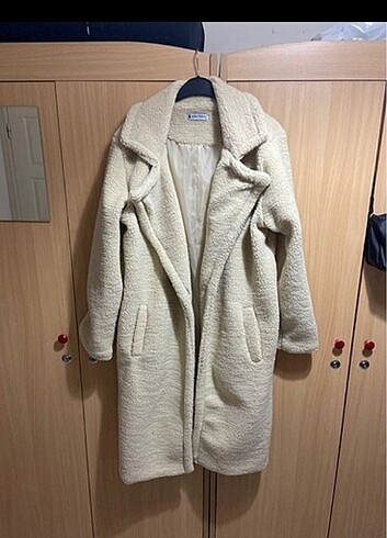 Krem peluş kaban