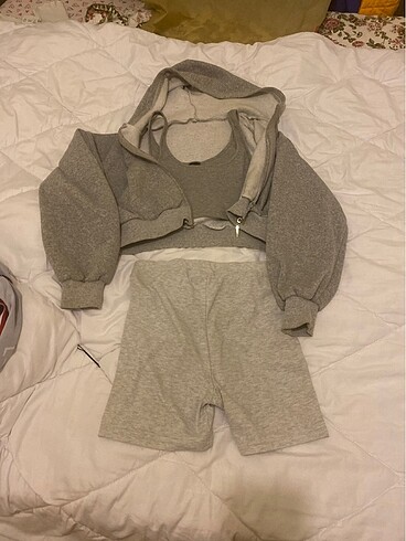 Sweat crop tayt takım