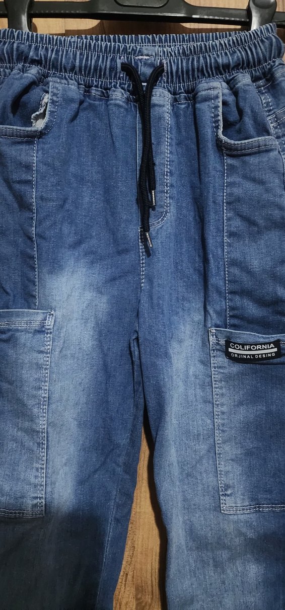 mavi kot pantolon - Görsel 3