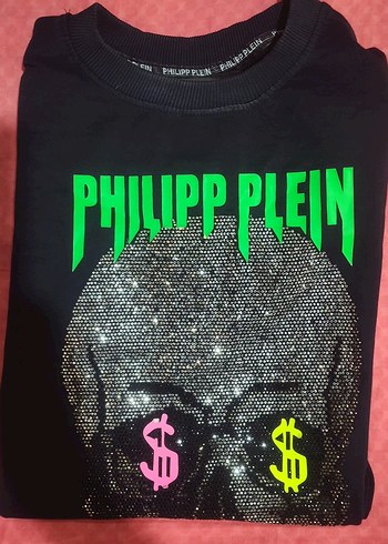 Philipp Plein Siyah Baskılı Sweatshirt - Görsel 5