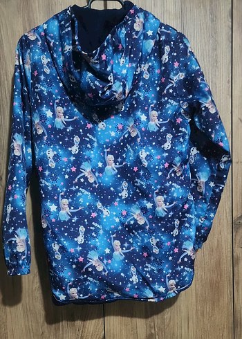 Kız Çocuk Kapüşonlu Fermuarlı Yağmurluk - Görsel 2