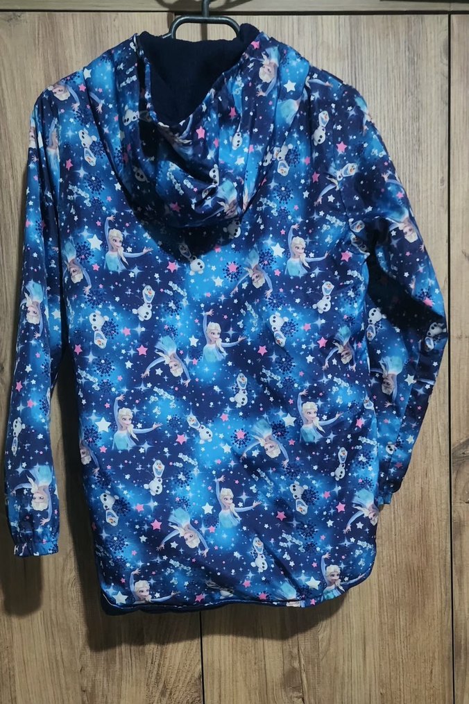 Kız Çocuk Kapüşonlu Fermuarlı Yağmurluk - Görsel 2