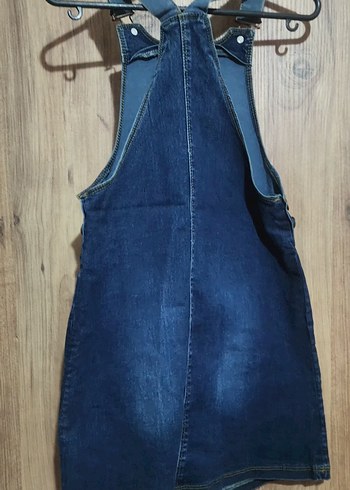 Kız Çocuk Mavi Kot Tulum - Görsel 3