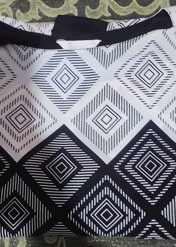 Bohem Gri Kısa Kollu Midi tunik - Görsel 7