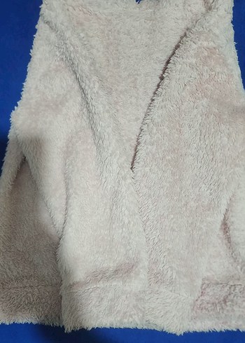 Kız Çocuk Pembe Peluş Sweatshirt - Görsel 6