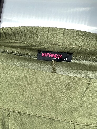 38 Beden çeşitli Renk Happiness Kumaş Pantolon %70 İndirimli.