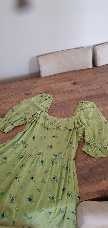 s Beden yeşil Renk Yesil yazlık elbise