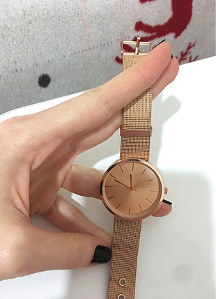 Rose gold çok hafif kol saati