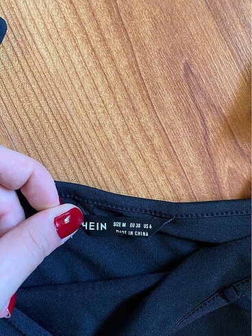 Sheinside shein desenli crop top