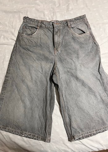 Bershka Gri Yikamali Sortolon