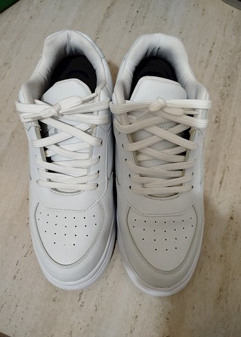 Diğer Level Step Beyaz Yuksek Topuk Sneaker