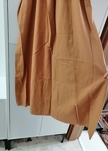 s Beden turuncu Renk Günlük elbise 