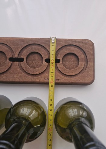 Ahşap Tepsili 3'lü Şişe Mumluk Seti - Görsel 6