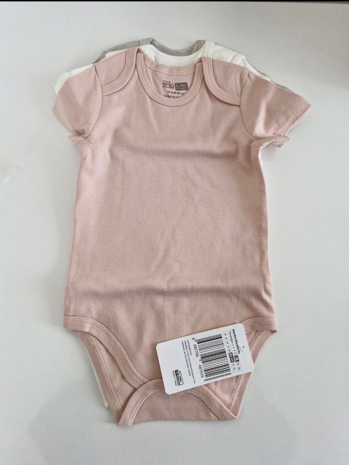 Baskılı Pastel Tonlarda Bebek Kız Body Seti - Görsel 2