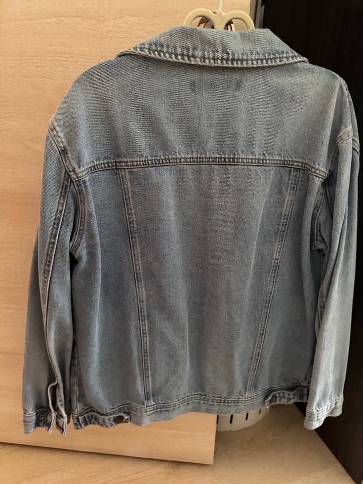 Oversize Kadın Denim Ceket - Görsel 2