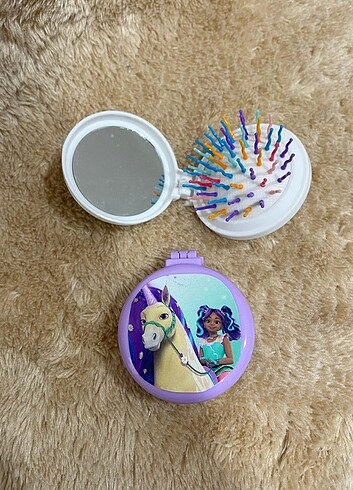 Beden Unicorn akademisi katlanabilir aynalı tarak