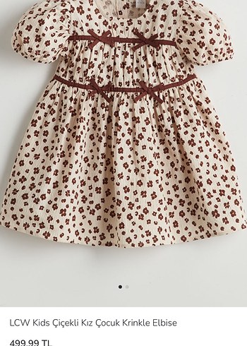 LCW Kids Çiçekli Kız Çocuk Elbise
