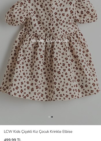 LC Waikiki LCW Kids Çiçekli Kız Çocuk Elbise