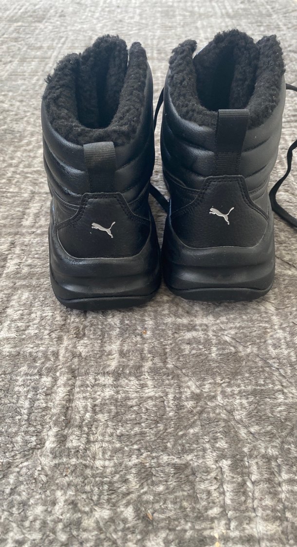 Puma Siyah Deri Görünümlü Bağcıklı Bot — görsel 3/6