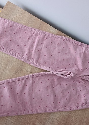 LC Waikiki Pudra Pembe Puantiyeli Rahat Pantolon