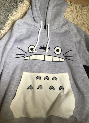 Totoro kapşonlu köstebek marka sweatshirt