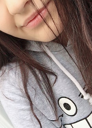 l Beden Totoro kapşonlu köstebek marka sweatshirt