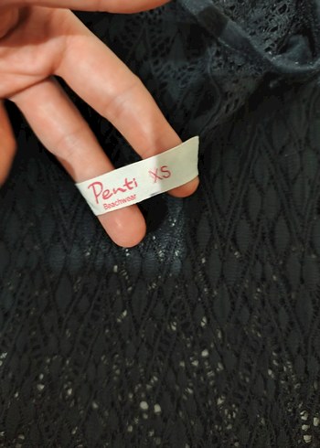 Siyah Dantel pareo - Görsel 2