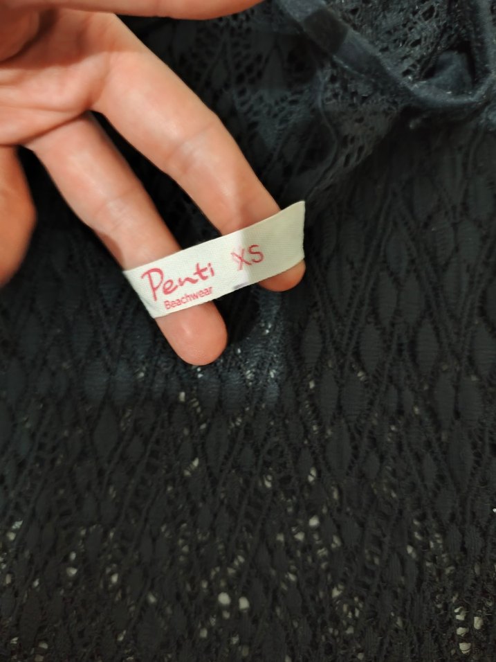 Siyah Dantel pareo - Görsel 2